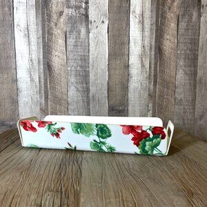 Vintage Strawberry Print Basket